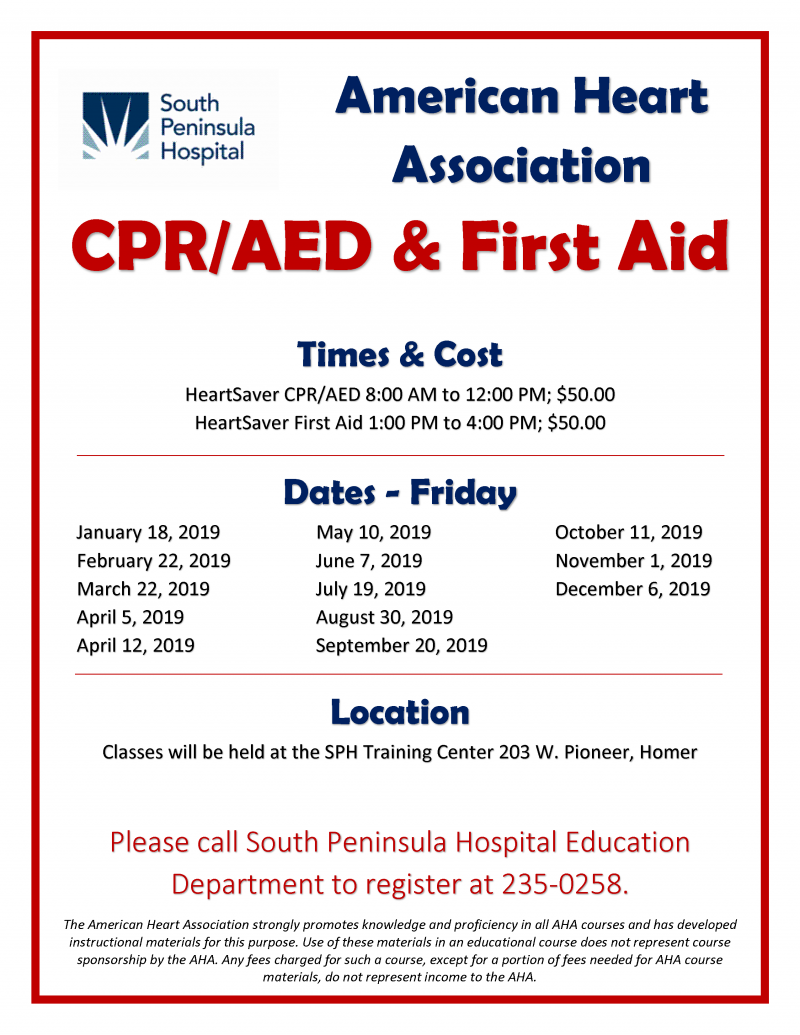 American Heart Association Cpraed And First Aid Classes South